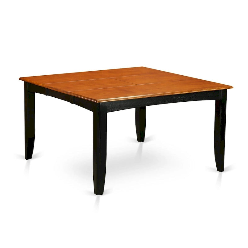 East West Furniture Kitchen Table Set Includes a Square Dining Table with Butterfly Leaf and Dining Chairs (Pieces Options)