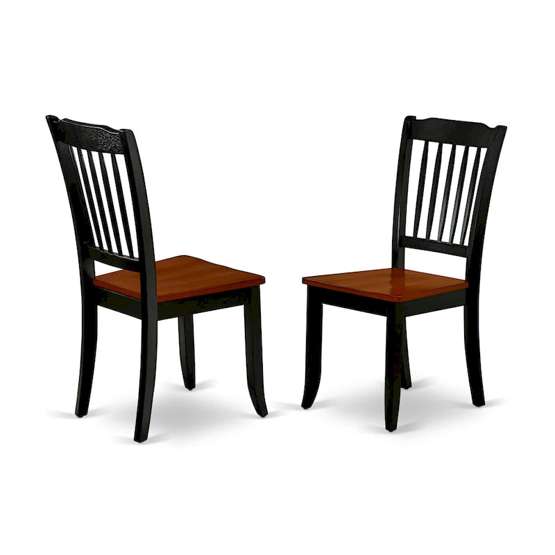 East West Furniture Kitchen Table Set Includes a Square Dining Table with Butterfly Leaf and Dining Chairs (Pieces Options)