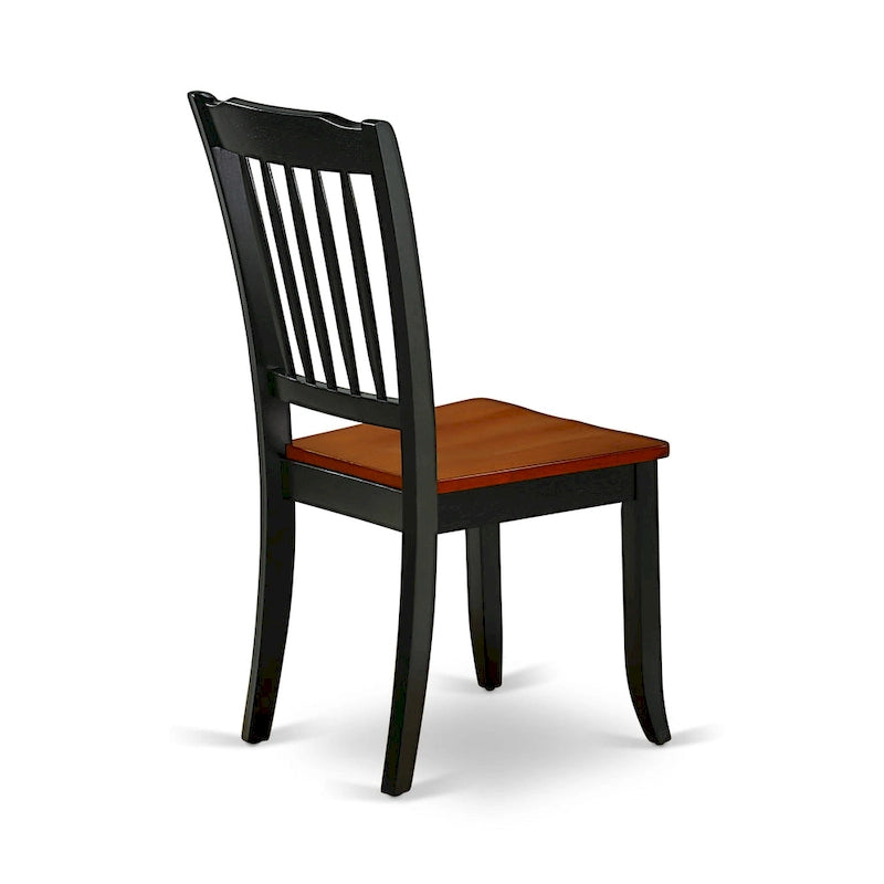 East West Furniture Kitchen Table Set Includes a Square Dining Table with Butterfly Leaf and Dining Chairs (Pieces Options)