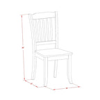 East West Furniture Kitchen Table Set Includes a Square Dining Table with Butterfly Leaf and Dining Chairs (Pieces Options)