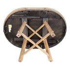 Farmhouse Round Extendable Dining Table
