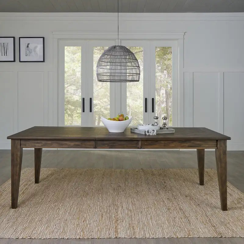 Midland Falls Rustic Brown 6 Piece Rectangular Table Set