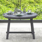Retro Wood Dining Table Round Extendable Dining Table for Dining Room