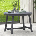 Retro Wood Dining Table Round Extendable Dining Table for Dining Room