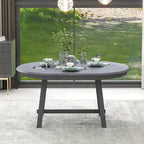 Retro Wood Dining Table Round Extendable Dining Table for Dining Room