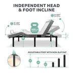 Renanim Adjustable Bed Base with 14-inch Hybrid Foam Mattress