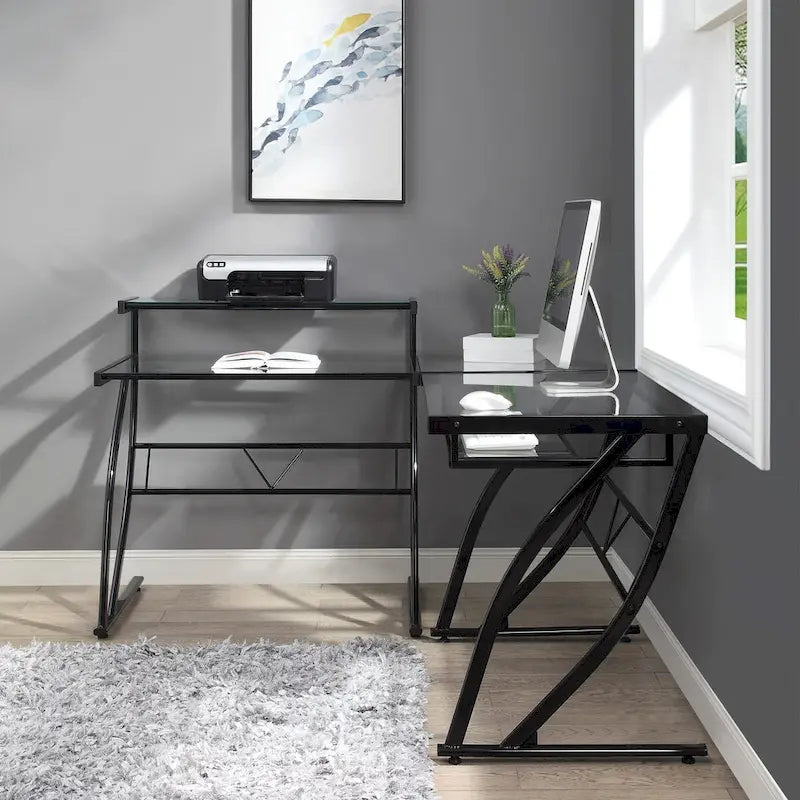 Constellation L Shaped Home Office Gaming Editing Desk