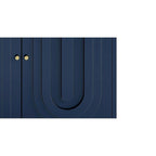 Modern Lacquered 4-Door Wooden Sideboard Buffet Server Cabinet