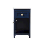 Indigo Home 18 Inch Bathroom Storage Freedstanding Cabinet