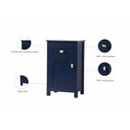 Indigo Home 18 Inch Bathroom Storage Freedstanding Cabinet
