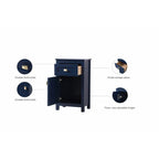Indigo Home 18 Inch Bathroom Storage Freedstanding Cabinet