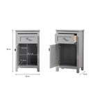 Indigo Home 18 Inch Bathroom Storage Freedstanding Cabinet