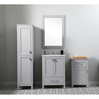 Indigo Home 18 Inch Bathroom Storage Freedstanding Cabinet