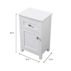 Indigo Home 18 Inch Bathroom Storage Freedstanding Cabinet
