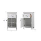 Indigo Home 18 Inch Bathroom Storage Freedstanding Cabinet