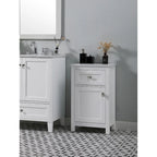 Indigo Home 18 Inch Bathroom Storage Freedstanding Cabinet