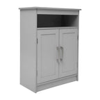 Modern Bathroom Storage Cabinet with Magnetic Close Doors and Shelves