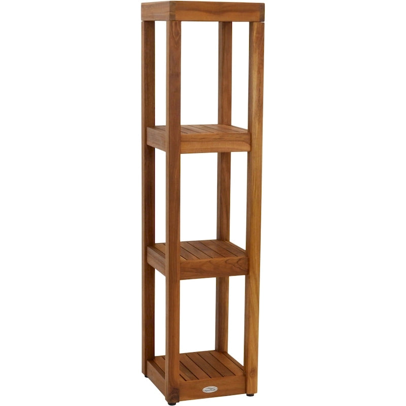 Original Square Teak Bath Rack