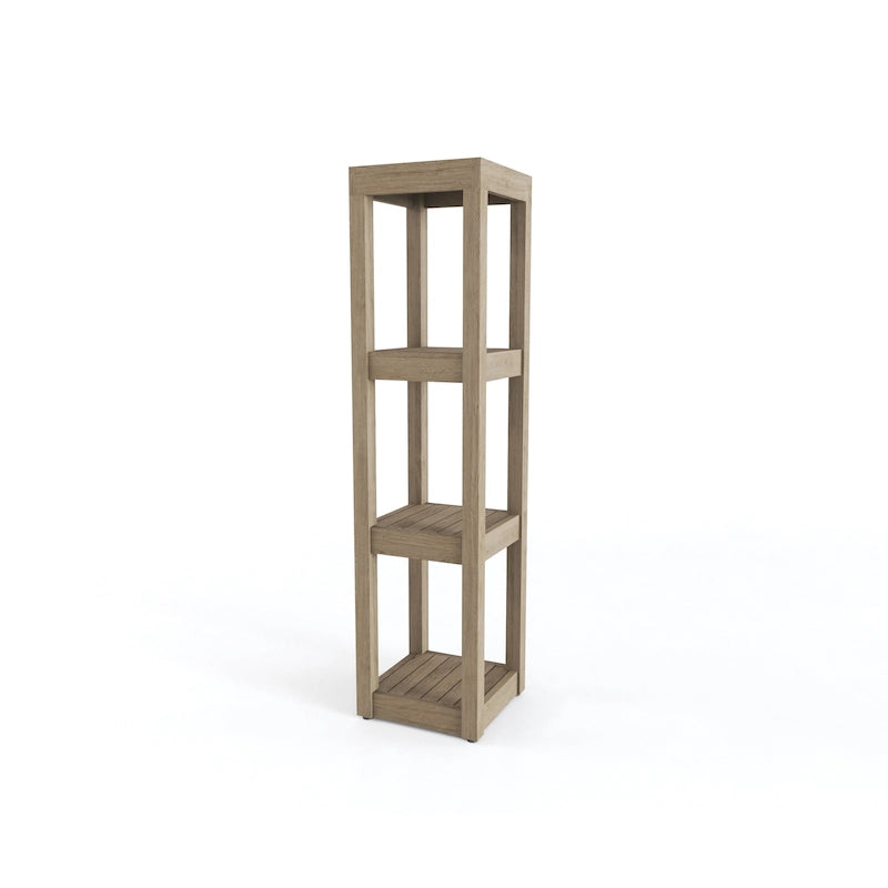 Original Square Teak Bath Rack