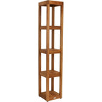 Original Square Teak Bath Rack