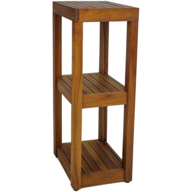 Original Square Teak Bath Rack