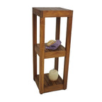 Original Square Teak Bath Rack