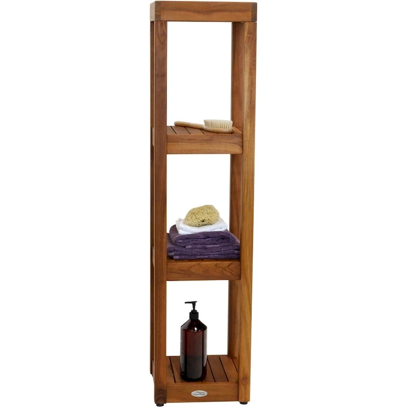 Original Square Teak Bath Rack