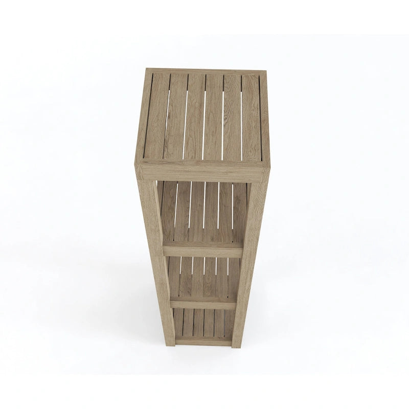 Original Square Teak Bath Rack
