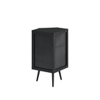 22.25 Floor Corner Cabinet with Glass Door & Adjustable Shelf