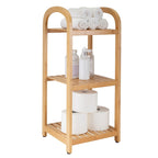 Organize It All 3 Tier Bamboo Tower - 12 x 12 x 27.76