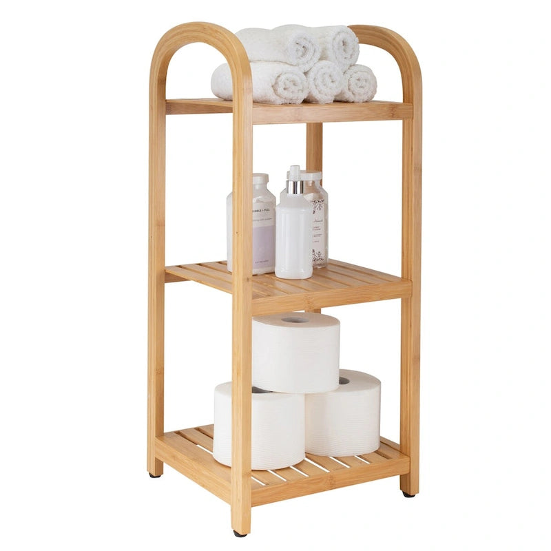 Organize It All 3 Tier Bamboo Tower - 12 x 12 x 27.76