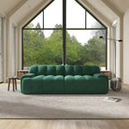 Modern Comfy Couch 3 Seater, Upholstered Floor Sofa 3D Textile Material Cloud Couch for Living Room, Apartment