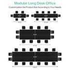 Brown Wood 13FT Rectangular Conference Table