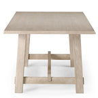 Rectangular Wooden Dining Table (Weathered Black Finish)