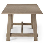 Rectangular Wooden Dining Table (Weathered Black Finish)