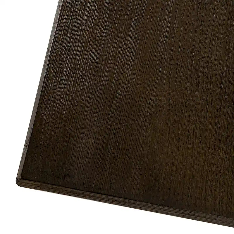 Rectangular Wooden Dining Table (Weathered Black Finish)