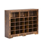 24 Shoe Cubby Console, Shoe Cabinet with Curved Base, Versatile Sideboard with High-quality for Hallway, Bedroom, Living Room