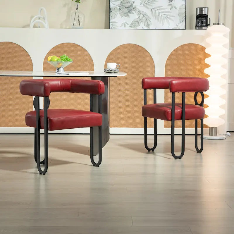 Contemporary Designed Upholstered Accent Chair set of 2