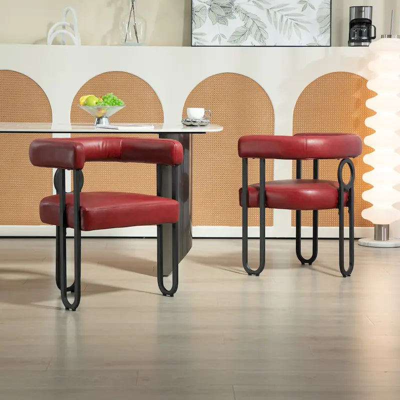Contemporary Designed Upholstered Accent Chair set of 2