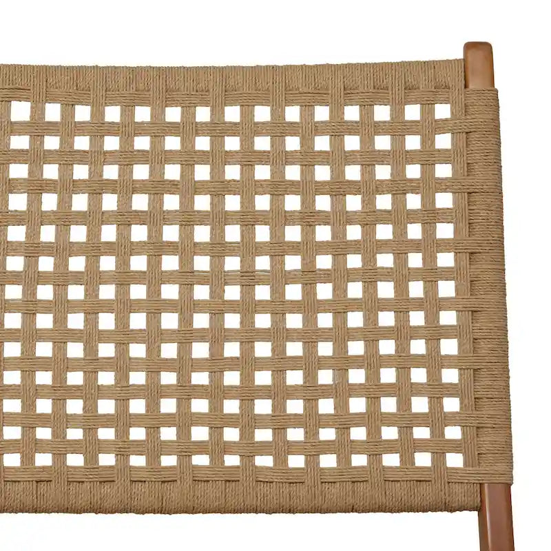 Wood Handmade Woven Living Room Accent Chair - Brown or Black - Roche River Decor