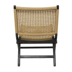 Wood Handmade Woven Living Room Accent Chair - Brown or Black - Roche River Decor