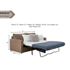 American Furniture Classics Delilah Model 8-040M-A441V2 Sleeper Sofa with 2 Throw Pillows