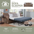 American Furniture Classics Delilah Model 8-040M-A441V2 Sleeper Sofa with 2 Throw Pillows