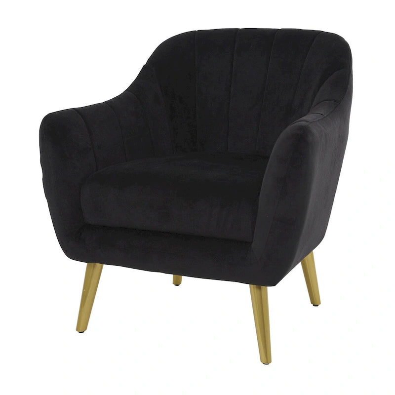 Polyester Living Room Accent Chair — Black, Blue, or Yellow