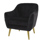 Polyester Living Room Accent Chair — Black, Blue, or Yellow