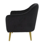 Polyester Living Room Accent Chair — Black, Blue, or Yellow