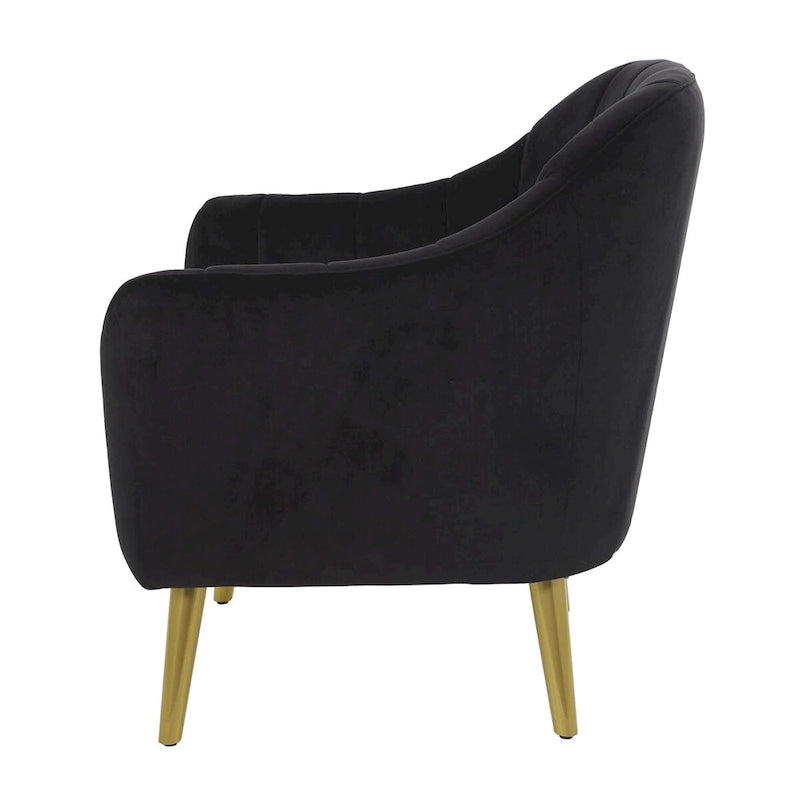 Polyester Living Room Accent Chair — Black, Blue, or Yellow