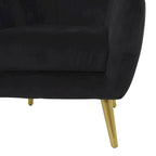 Polyester Living Room Accent Chair — Black, Blue, or Yellow