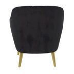 Polyester Living Room Accent Chair — Black, Blue, or Yellow