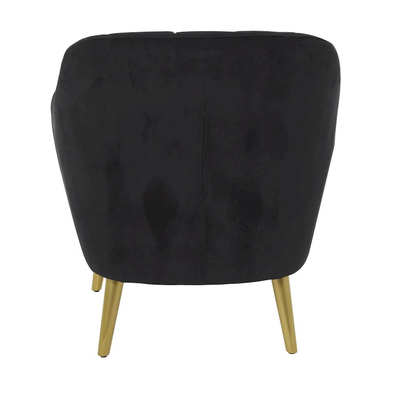 Polyester Living Room Accent Chair — Black, Blue, or Yellow